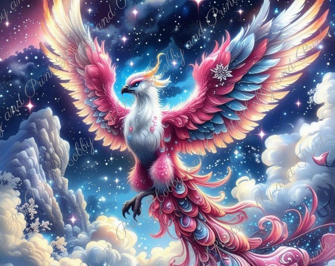 DIY Diamond Painting Full Screen Phoenix king animal motif fantasy Anime Manga Comic Wildlife Special Stones Choice Canvas Round Square