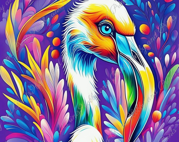 DIY Diamond Painting Full Screen Colorful flamingo Rainbow Fantasy Comic Manga Anime Drawing Special Stones Choice Canvas Round Square