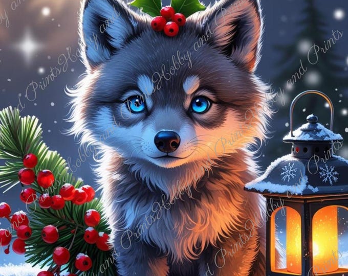 DIY Diamond Painting Full Screen wolf Christmas Snow Winter Anime Manga Comic Wildlife Special Stones Choice Canvas Round Square
