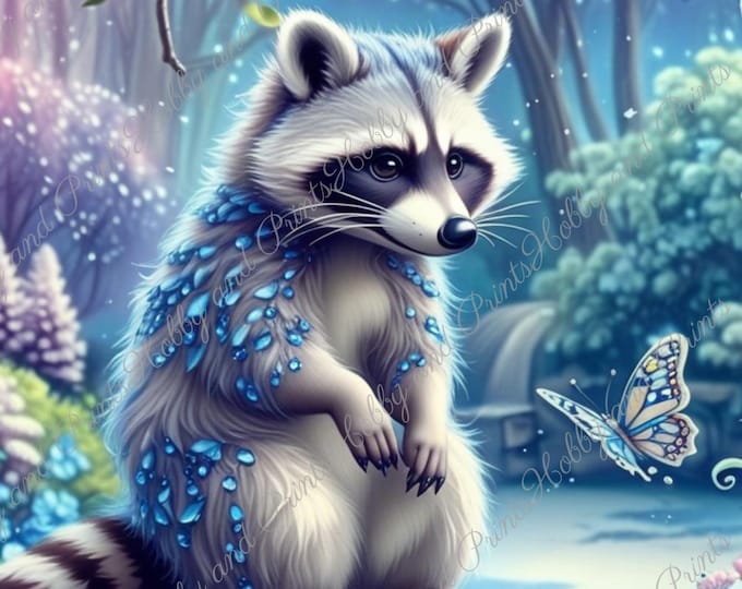 DIY Diamond Painting Full Screen racoon Christmas fantasy Anime Manga Comic Wildlife Special Stones Choice Canvas Round Square