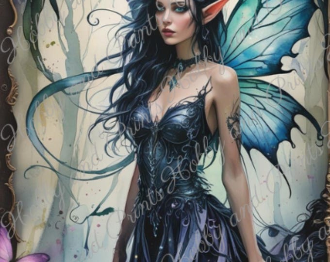 DIY Diamond Painting Full Screen Elf Woman Butterfly Wings Mystical Fantasy Fairy Round Square Special Stones Choice Canvas