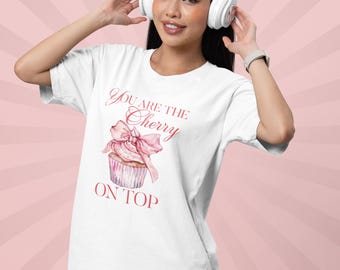 Cherry On Top Cupcake Tee, Dessert Lover Fashion