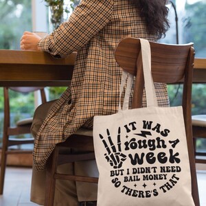 Sarcastic Cotton Tote Bag, Funny Canvas Shopping Bag, Cute Sassy Gift, Reusable Sarcasm Tote, Everyday Use Bag