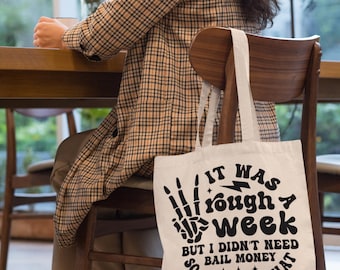 Sarcastic Cotton Canvas Tote Bag, Funny Sassy Gift