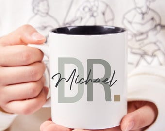 Taza de café personalizada de doctor, taza de doctor, taza de cerámica de doctor, regalo de agradecimiento para doctor, regalos para futuros doctores, regalo de graduación de doctor, taza para ella