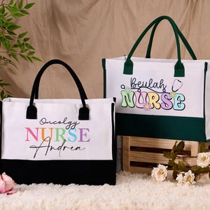Sac fourre-tout personnalisé pour infirmière, sac fourre-tout pour infirmière pédiatrique, sac fourre-tout pour la vie d'infirmière, fourre-tout infirmière autorisée, cartable d'infirmière, sac cadeau pour infirmière, cadeau d'appréciation pour infirmière