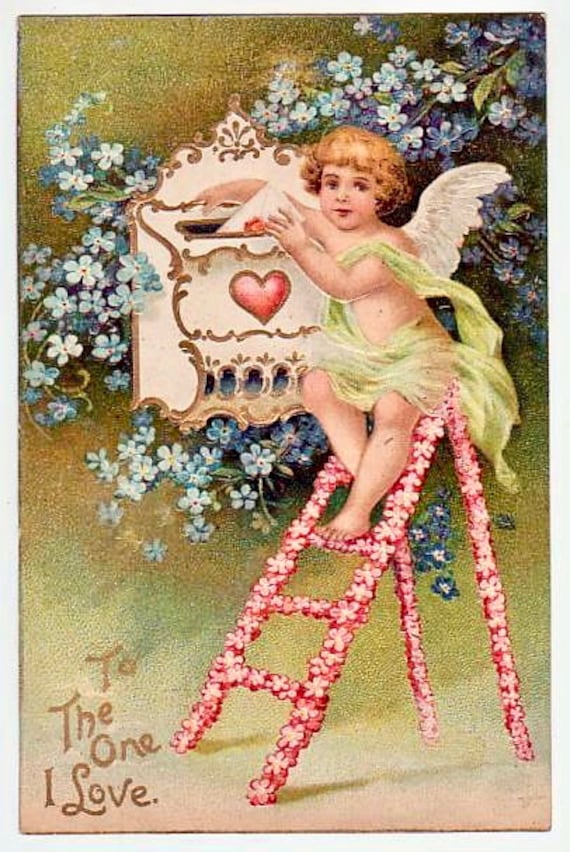 vintage valentine cupids