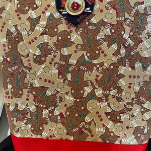 Christmas Gingerbread Men Cookies Houses Tote Bag Handmade Doodaba Handbag