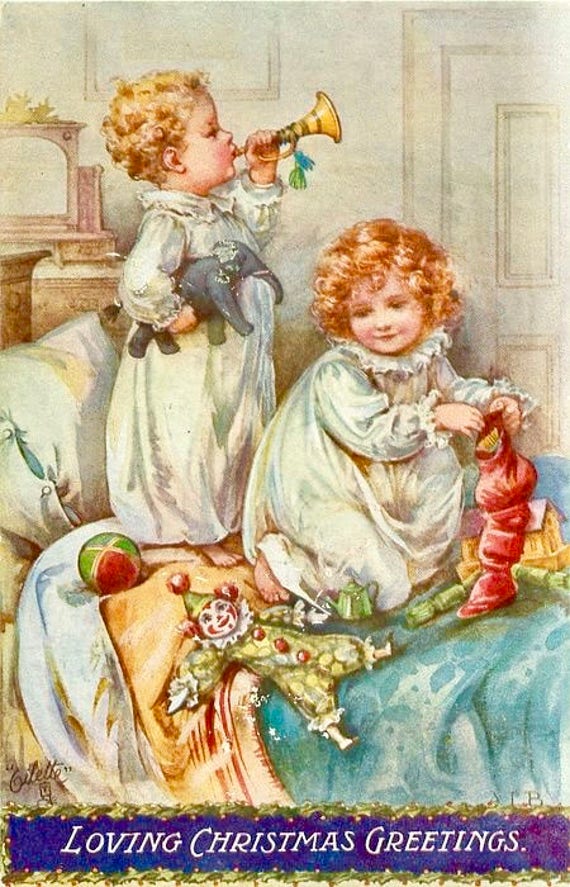 Fabric Block Vintage Thanksgiving Postcard Printed onto Fabric Block Victorian Fabric Block Vintage Thanksgiving Postcard Printed onto Fabric Block Victorian