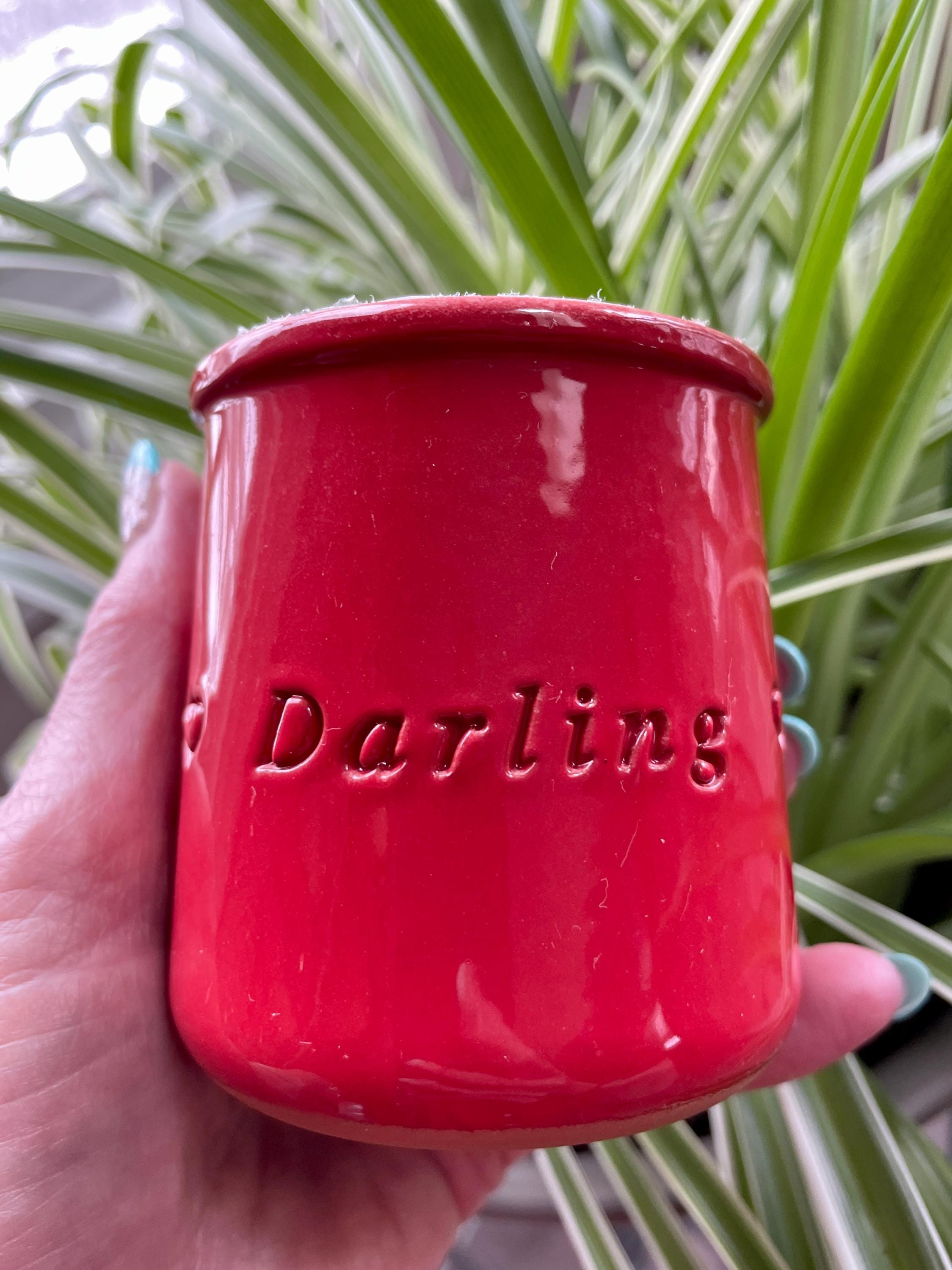 La Fermiere Oui Yogurt 5 Ounce Red Darling Jar Pot Doodaba - Etsy
