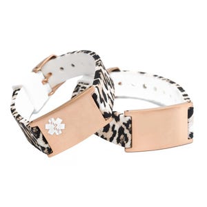 Bracelet médical enfant léopard
