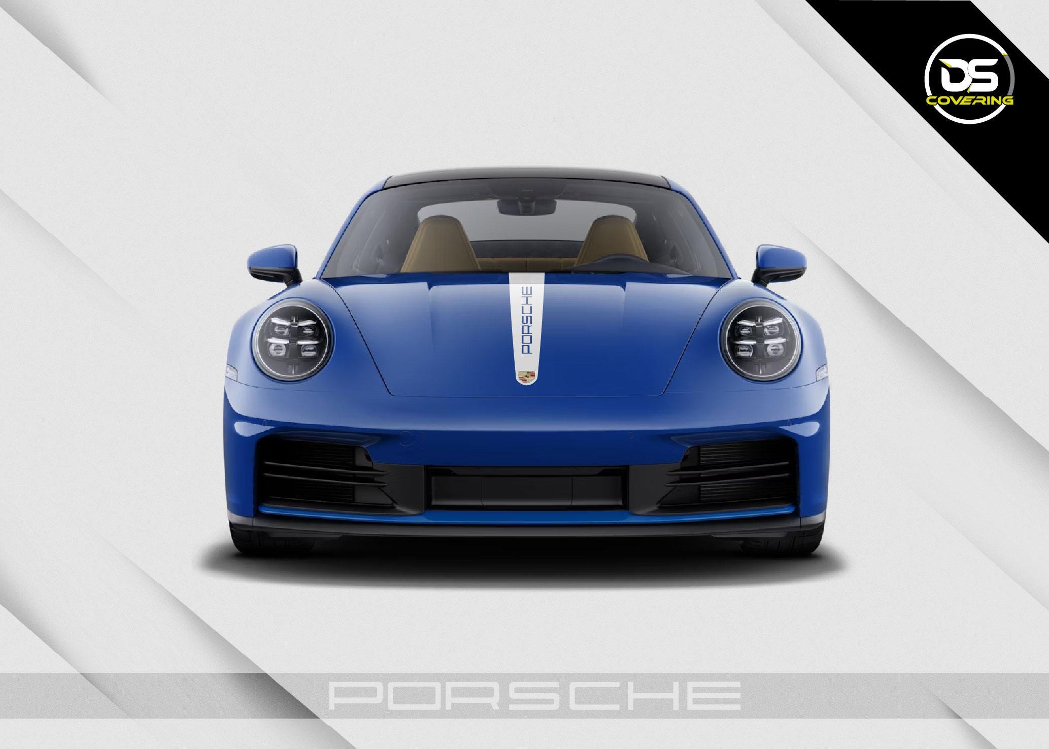 Motorkap streep sticker Porsche 911 Type 996/997/991/992
