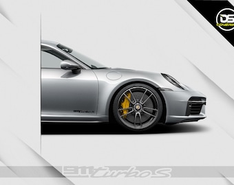 2x Deurstickers &quot;911 Turbo S&quot; Porsche 911 Type 997/991/992