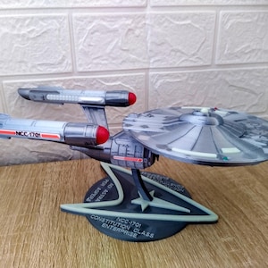 Enterprise Constitution Class Replica Model with Stand – Glow-in-the-Dark - Collectable home decor - Sci-fi gift