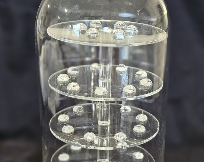 Glass Dome Thimble Display Case With Insert Etsy