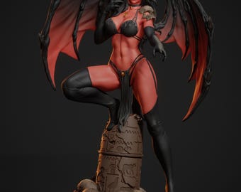 Reina Infernal – Kit de resina de Demonio Alado [Figura DIY sin pintar]