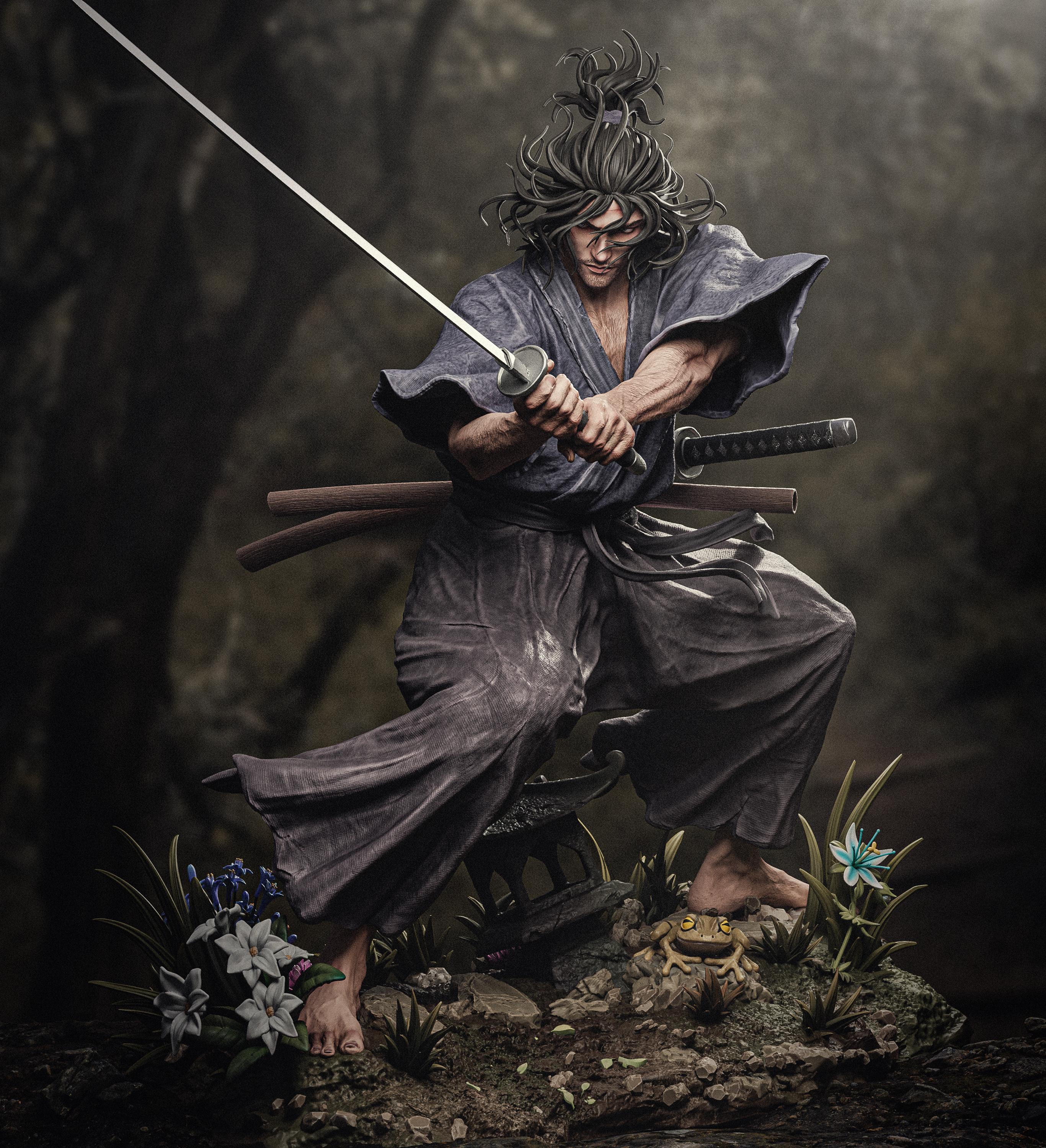 Musashi Miyamoto [UNPAINTED DIY 3DPRINTED KIT] - Etsy