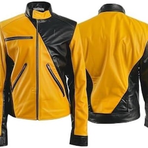 Handmade Genuine Sheepskin Moto Leather Jacket – Sporty & Elegant Biker Jacket – Premium Motorcycle Riding Gear for Men Craft Jacket