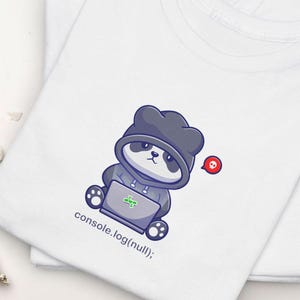 Camiseta Coding Cat, Camiseta de Programador, Camiseta Console Log Null, Presente para Desenvolvedor