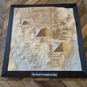 3D Great Pyramids of Giza Wall Art – Ancient Egypt Decor