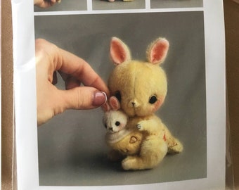 Miniature Kangaroo Sewing Kit, 5-Inch Toy, Pattern & Video - US