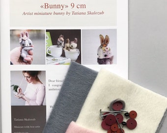 Bunny - Complete naaikit voor het maken van een miniatuurbeer, een teddybeer knutselen, knutselsets voor volwassenen, knutselsets voor kinderen - Wereldwijd