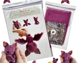 Miniature Bat Sewing Kit, 4-Inch Toy, Pattern & Video - Worldwide