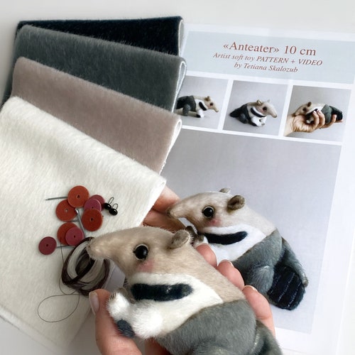 Dragon Sewing KIT Artist Pattern Stuffed Toy Tutorials Etsy