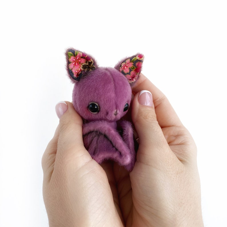 Bat PDF sewing pattern Video tutorial stuffed toy pattern kids toy pattern easy to sew for beginners TSminibears Bestseller image 4