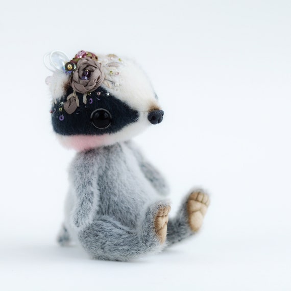 Stuffed Animal Badger with Jacket Sewing Pattern