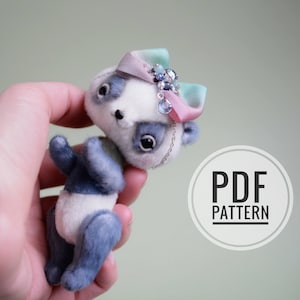 Anime Panda - Miniature PANDA PATTERN PDF Bonus Video Jointing, anime style pattern,  easy teddy bear pattern, cute micro panda tutorials