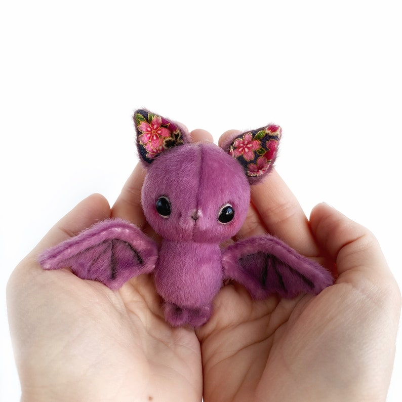 Bat PDF sewing pattern Video tutorial stuffed toy pattern kids toy pattern easy to sew for beginners TSminibears Bestseller image 6