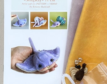 Miniature Stingray Sewing Kit, 5-Inch Toy, Pattern & Video - Worldwide