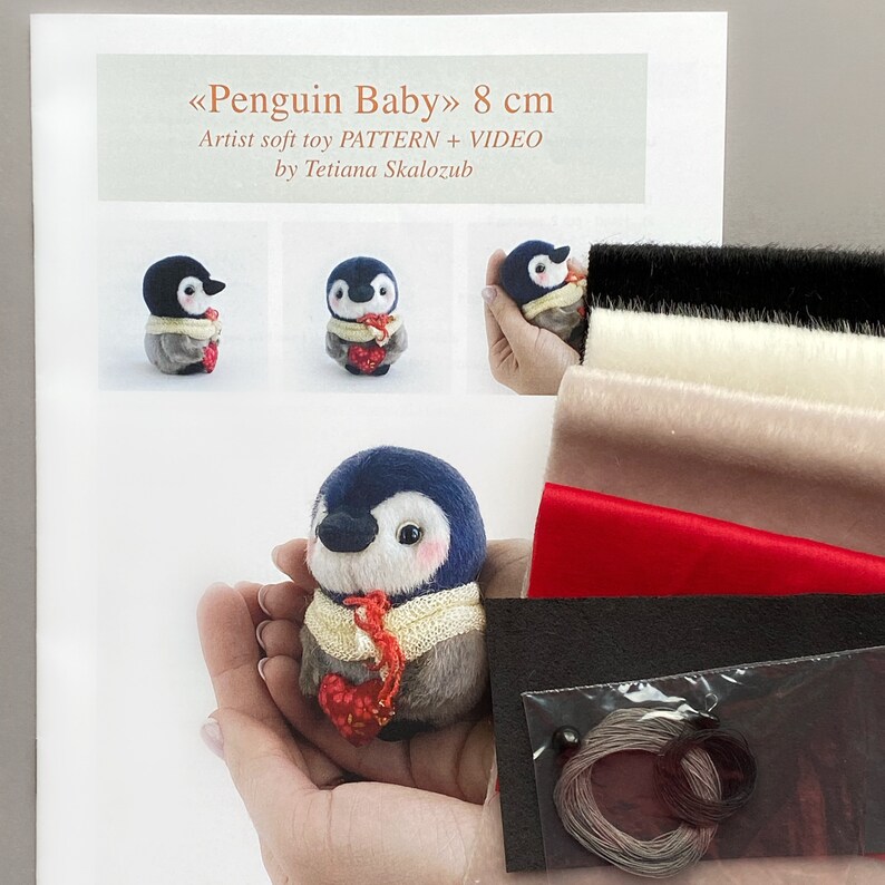 Penguin Sewing KIT Penguin Pattern Craft Kit Penguin Cute Etsy