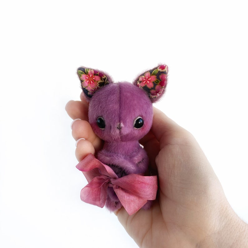 Bat PDF sewing pattern Video tutorial stuffed toy pattern kids toy pattern easy to sew for beginners TSminibears Bestseller image 3