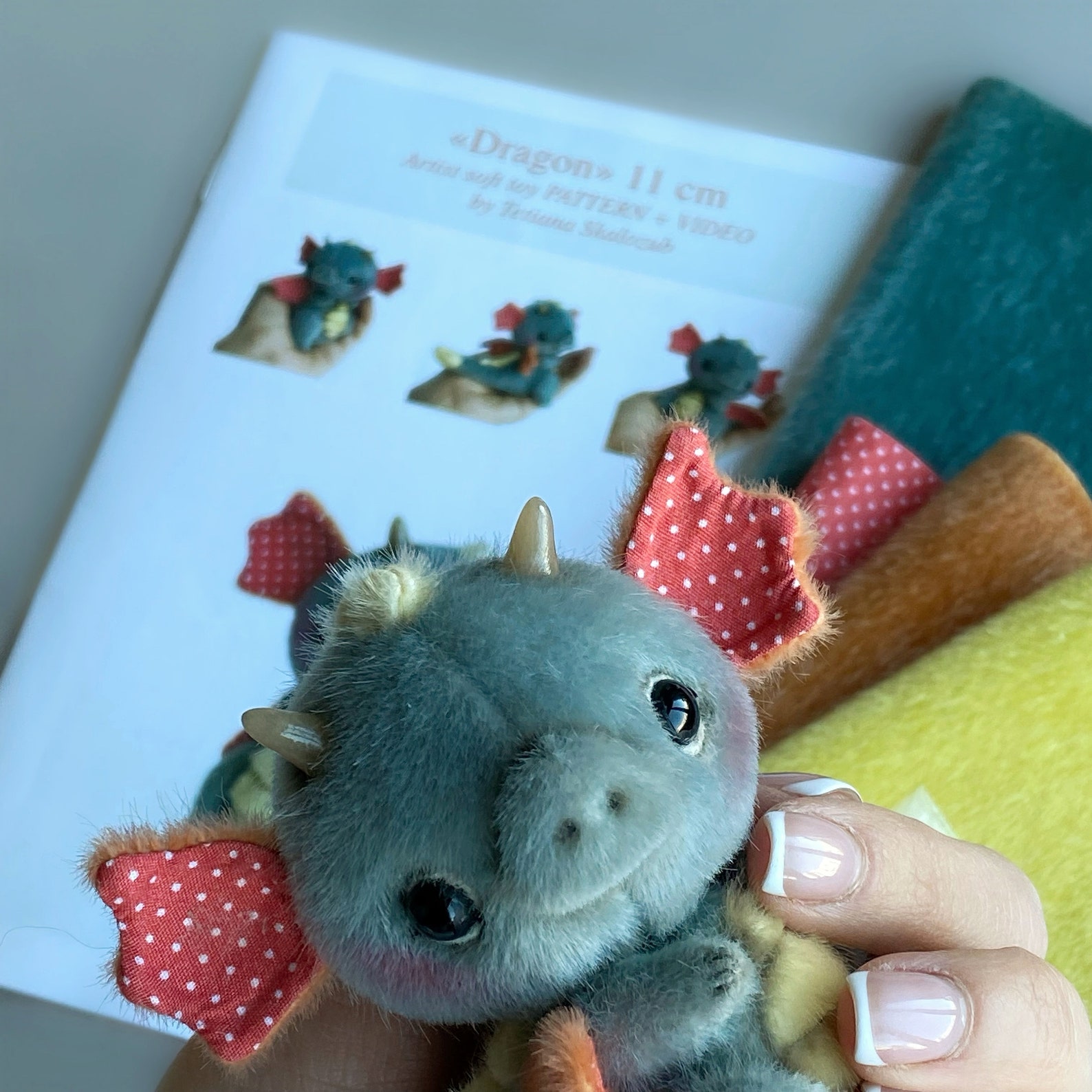 Dragon Sewing KIT Artist Pattern Stuffed Toy Tutorials Etsy