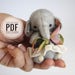 Elephant pattern, step-by-step Tutorials, soft toy PDF Pattern, artist elephant workshop,  how to make a soft toy, easy to follow tutorials 