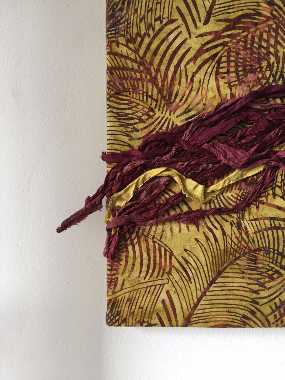 Fiber Art Wall Hanging Textile Art Beaded Wall Hanging Etsy