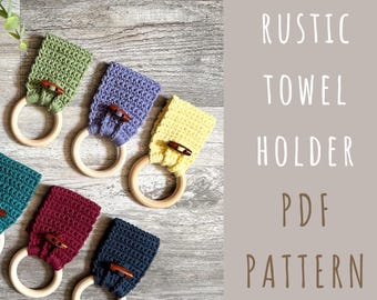 Crochet Towel Holder PATTERN | Handmade Kitchen Decor