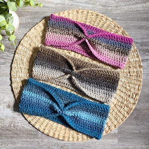 Handmade Cinched Crochet Headband | All-Season Boho Accessory | Lightweight Headband