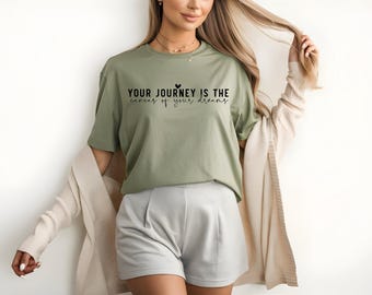 Tu viaje Png / Camisetas Png / Camiseta positiva Png / Diseño de camiseta de moda / Camiseta con cita motivacional / Descarga digital