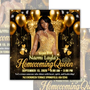 Campaign flyer, Homecoming Queen Flyer, Hoco flyer, Homecoming Vote For Me, Shool Campaign Flyer, Class President, Class Campaign Flyer