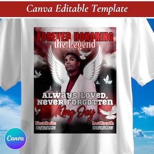 In Loving Memory Memorial Shirt Template, Memorial Shirt Png, in Memory of Png, Funeral and Celebration of Life Png, Instant Download