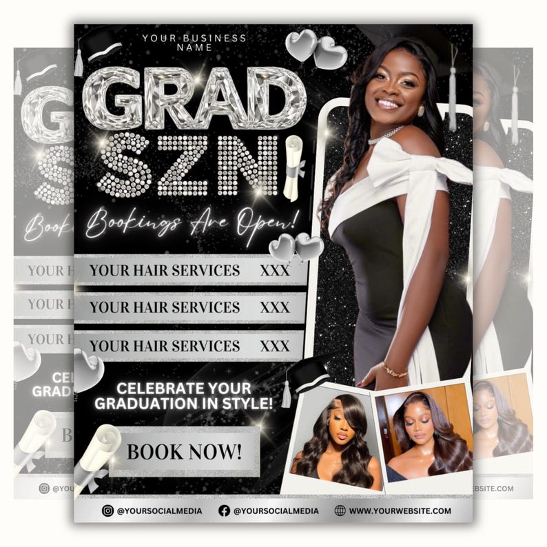 Promotional Grad Graduation Booking Flyer, Graduation Special Flyer, Graduation Deals ...