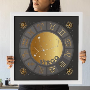 Zodiac Virgo 3D Shadow Box SVG Files for Cricut Projects, Stars Handmade Personalized Gift, DIY 3d SVG, Astrology Layered Paper Cut File