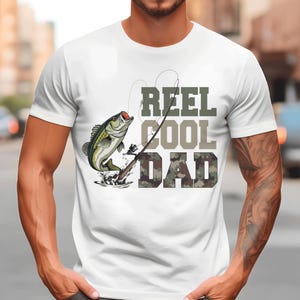 Retro Reel Cool Dad Png, Wishin&#39; I Was Fishin&#39; Png, Fishing Dad Shirt Design Png, Bass Fishing Png, Fathers Day Gift, Dad Birthday Gift Png