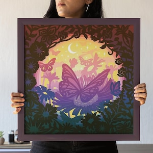3D Butterfly Shadow Box, Animal Shadow Box SVG, Monarch Papercut, Animals SVG, Files For Cricut with Easy Instructions, Sublimation Designs