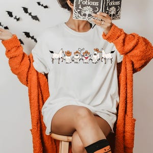 Cowboy Ghosts Png Svg, Halloween SVG T‑Shirt Design, Spooky Season Tee Svg, Instant Download Ghost Witch Pumpkin Svg, Trick or Treat Svg