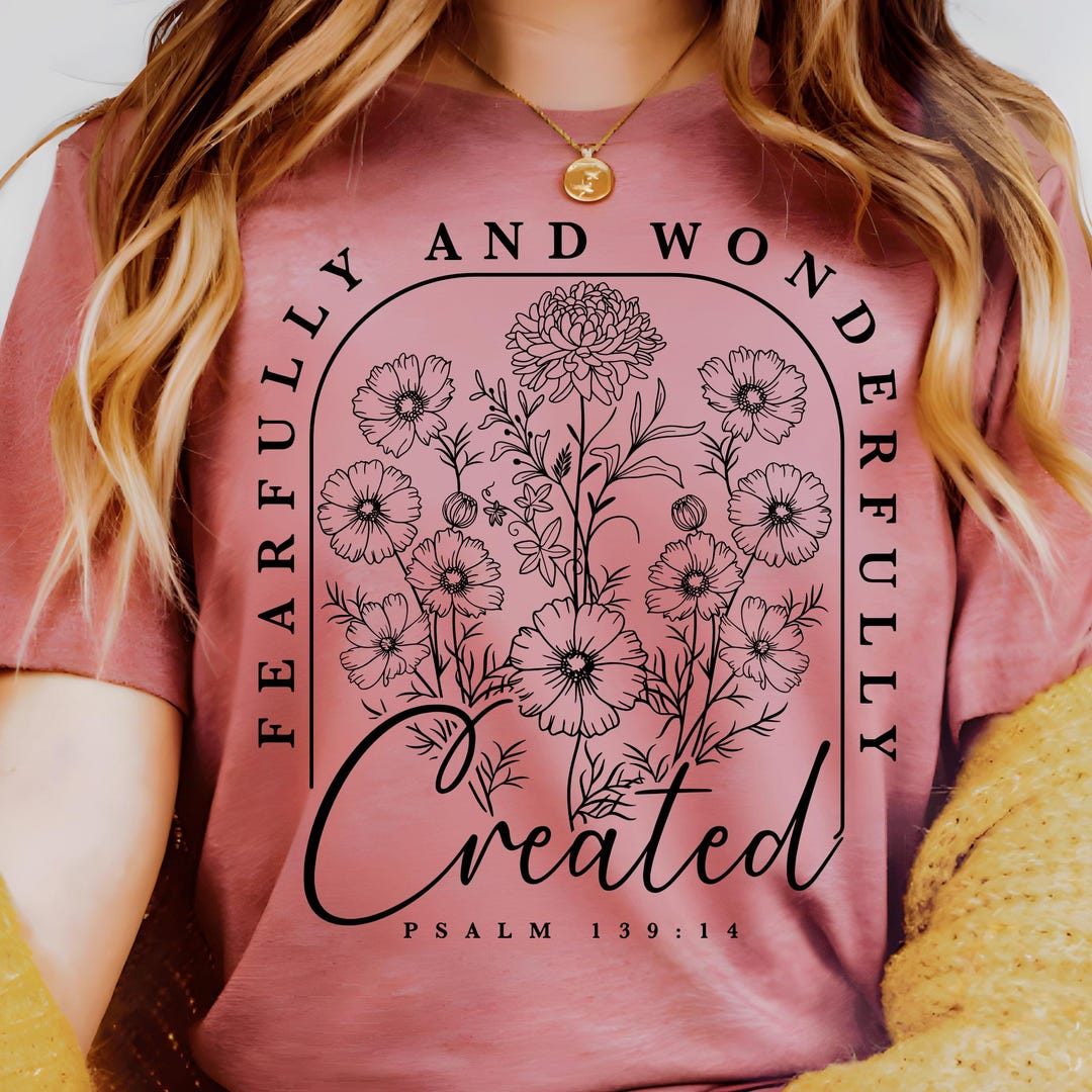 Fearfully and Wonderfully Made Svg Png, Religious Clipart Faith-based ...