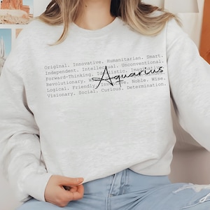 Aquarius Zodiac T-shirt, Aquarius Horoscope Shirt, Aquarius Astrology Tee, Aquarius Star Sign Gift, Birthday Shirt, Aquarius Season Apparel